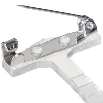 Product Wedding lapel pins transparent/silver 5 cm 50 pieces