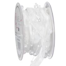 Product Wedding ribbon white 20mm 5m