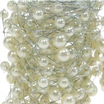 Wedding decoration, decorative pearl strand, garland with pearls, decorative wire 2.5m 2pcs