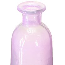 Product Tall flower vase purple bottles decorative glass Ø6.5cm H30cm