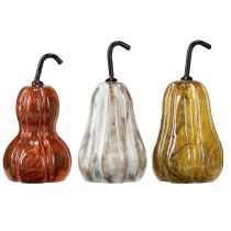 Product Wooden pear pear wooden decoration autumn red yellow white 12×6cm 3 pieces