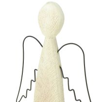 Product Modern Wooden Angel Figurine Guardian Angel H27.5cm