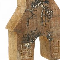 Product Wooden house decoration Christmas house wooden house decoration wooden stand H10cm