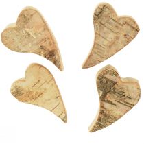 Product Wooden hearts scatter heart birch hearts natural 6×4cm 16pcs