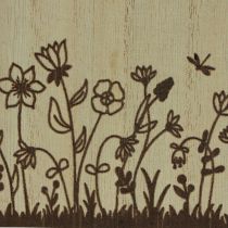 Product Wooden box pen holder desk organizer natural 14×8×12cm