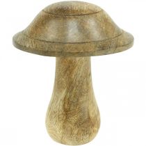 Product Wooden mushroom with grooves wooden decoration mushroom mango wood natural 11.5×Ø10cm