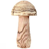 Product Wooden mushroom for standing decoration mushroom wood Paulownia Ø15cm H28cm