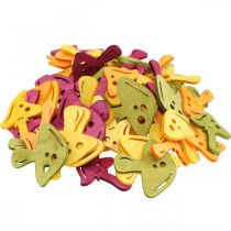 Product Scattered mushrooms, autumn decoration, lucky mushrooms for decorating orange, yellow, green, pink H3.5/4cm W4/3cm 72 pcs
