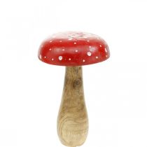 Fly agaric wood decorative mushroom autumn Ø12cm H19cm