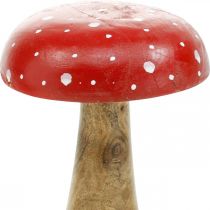Fly agaric wood decorative mushroom autumn Ø12cm H19cm