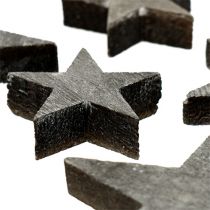 Wooden star for spreading gray 2,7-5cm 72pcs