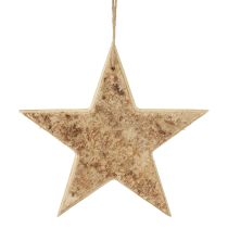 Product Wooden stars decorative decorative hanger rustic decorative wood Ø20cm