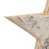 Product Wooden stars decoration decorative hanger rustic decoration white wood Ø20cm