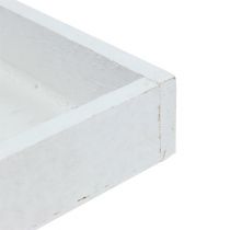 Product Wooden Tray White Tray square 14cm × 14cm × 3cm 5pcs