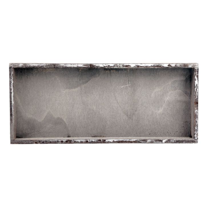 Product Wooden tray vintage square decorative tray wood grey 35×15×3cm