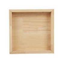Wooden tray decorative tray wood square natural 20×20×3.5cm