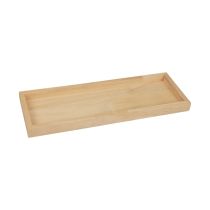 Product Wooden tray decorative tray wood rectangular natural 40×14×2.5cm