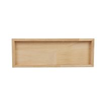 Wooden tray decorative tray wood rectangular natural 40×14×2.5cm