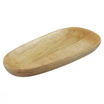 Product Wooden tray tray oval natural mango wood 28×12×2.5cm