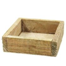 Product Wooden tray 14cm x14cm x 3cm washed