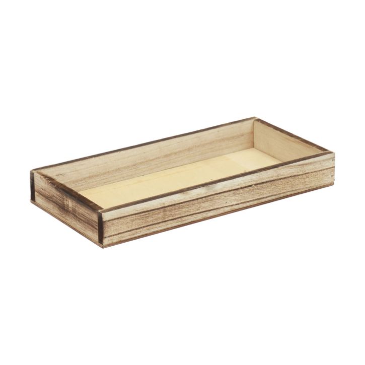 Wooden tray flamed decorative tray table decoration rustic 24×12×3cm