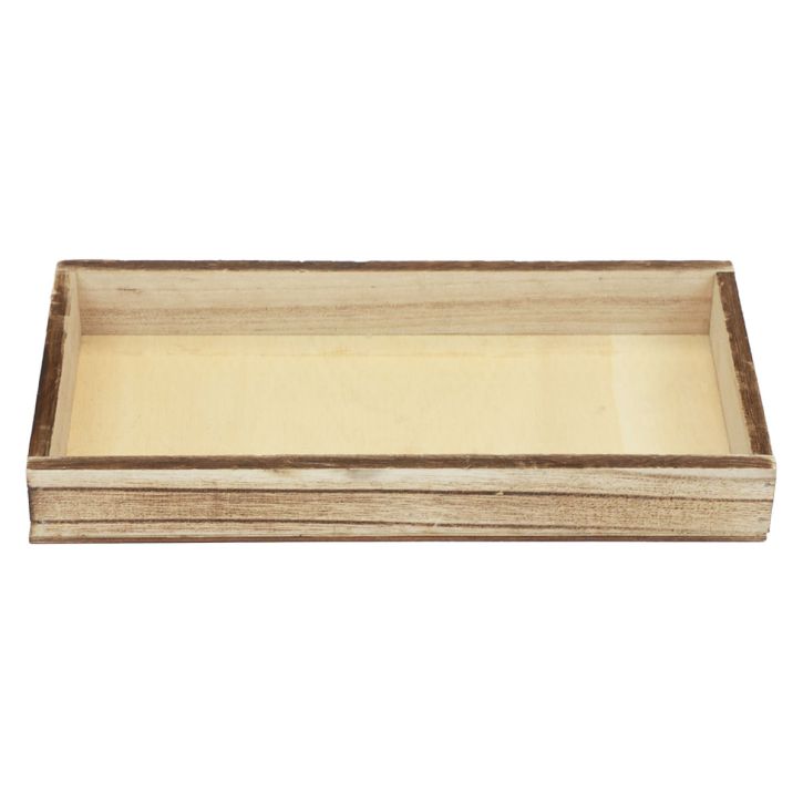 Wooden tray flamed decorative tray table decoration rustic 30×15×3cm