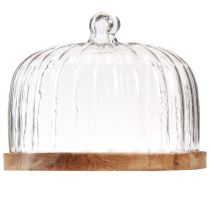 Product Wooden plate with cheese dome decorative plate wood Ø29cm H22cm