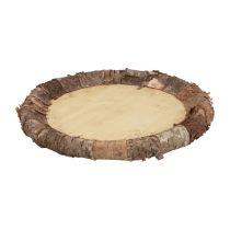 Product Wooden plate decorative tray wood rustic decoration natural Ø27cm