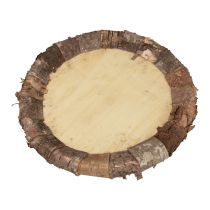 Wooden plate decorative tray wood rustic decoration natural Ø27cm