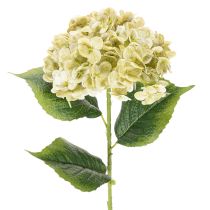 Product Artificial Hydrangea Flower with Long Stem and Green Leaves 60cm