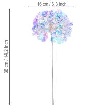 Product Artificial Hydrangea Branches in Iridescent Colors, 36cm, Set of 2