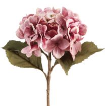 Product Hydrangea artificial realistic silk flowers pink 52cm