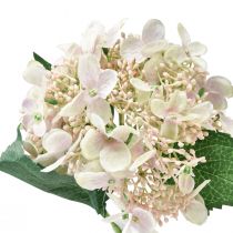 Product Hydrangea artificial cream garden flower with buds 52cm