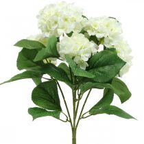 Hydrangea artificial white silk flowers bouquet summer decoration 42cm