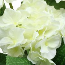 Product Hydrangea artificial white silk flowers bouquet summer decoration 42cm