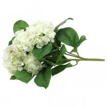 Product Hydrangea artificial white silk flowers bouquet summer decoration 42cm