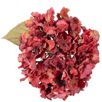 Product Artificial Red Hydrangea Stem with Large Bloom – 74cm