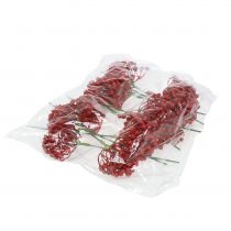 Product Hydrangea bud pick 22cm red 12pcs