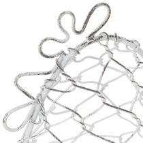 Product Wire basket in the shape of a chicken for Easter eggs. Charming addition to Easter decorations. 14cm