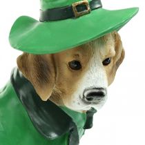 Product Beagle in Hat St. Patrick&#39;s Day Dog in Suit Garden Decor Hound H24.5cm