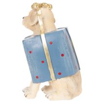 Product Dekofigur Sitting Puppy in Gift Box Resin 20cm
