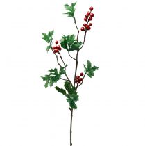 Ilex Artificial Holly Berry Branch Red Berries 75cm