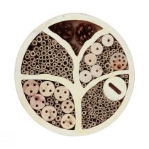 Insect Hotel Wood Round Natural Insect House Ø28.5cm H6.5m