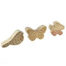 Insect hotel bird, butterfly, flower 15-20cm 3pcs