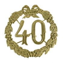 Anniversary number 40 in gold