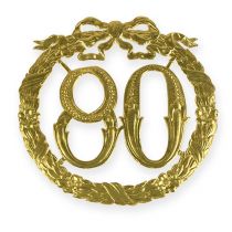 Product Anniversary number 80 in gold