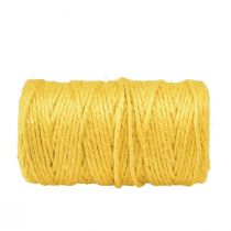 Product Jute ribbon jute cord decorative ribbon jute ribbon yellow Ø4mm 100m