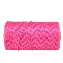 Product Jute ribbon jute cord decorative ribbon jute fuchsia Ø3mm 200m