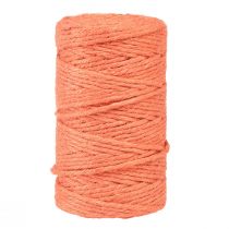 Product Jute ribbon jute cord decorative ribbon jute orange Ø4mm 100m
