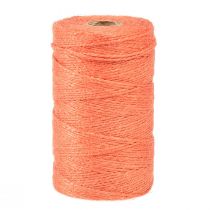 Product Jute ribbon jute cord jute ribbon orange Ø2mm 200m